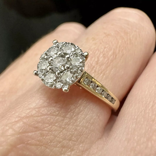 9Ct Yellow Gold .60 Carat TW Diamond Ring