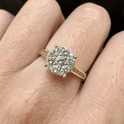 9Ct Yellow Gold .60 Carat TW Diamond Ring