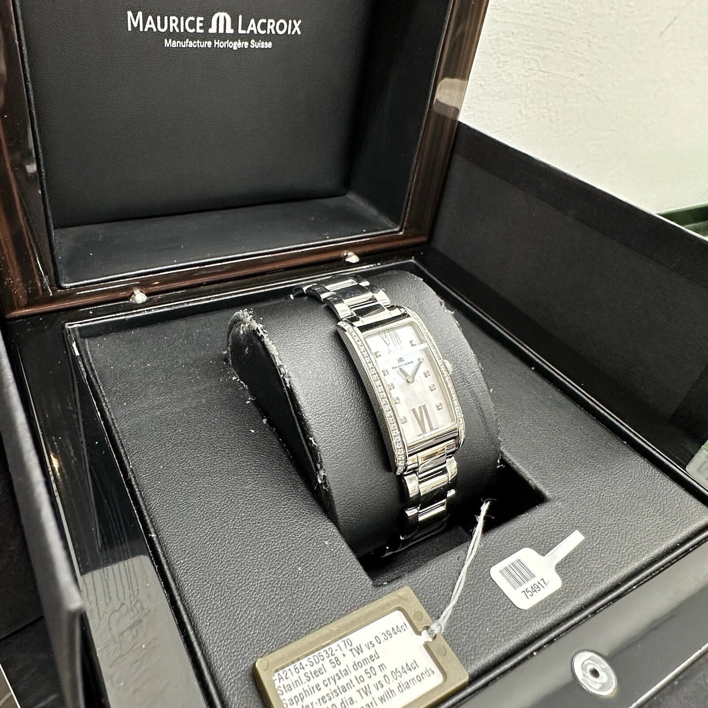 Maurice Lacroix .39 Carat TW Diamond Set Fiaba Ladies Quartz Watch FA2164