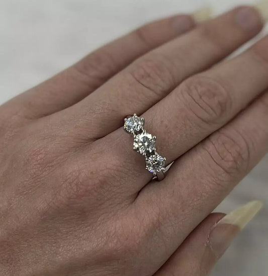 Platinum Trilogy Laboratory Grown Diamond Ring
